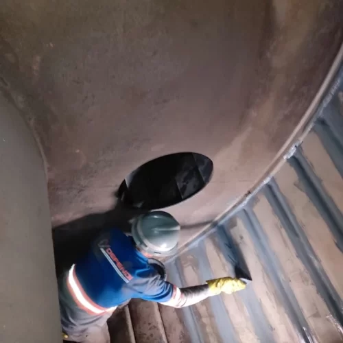 Jateamento Abrasivo e Revestimento Interno em DDW